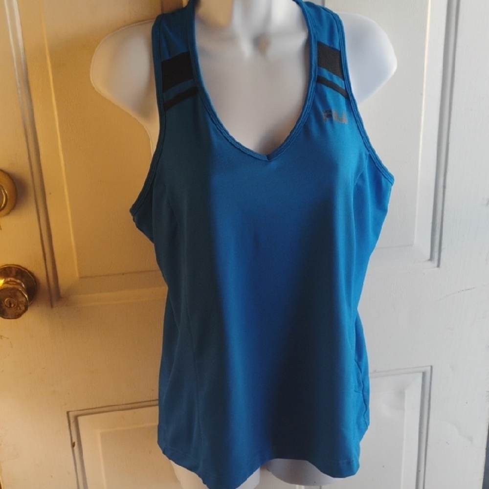Fila Women's Vibrant Blue Workout Top